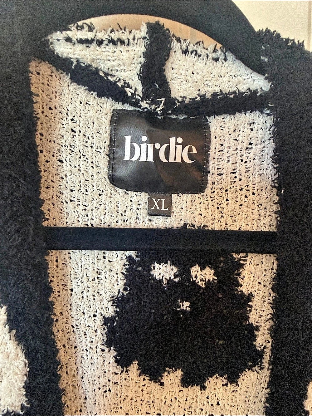 birdie Ghost Cardigan Black & White XL - Picture 4 of 8